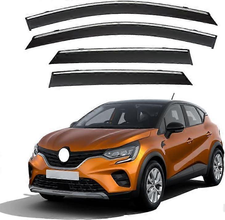 Car Wind Deflectors for Captur Kaptur 2019, Car Side Window Wind Deflectors Visors Window Rain Guards Rain Deflectors.