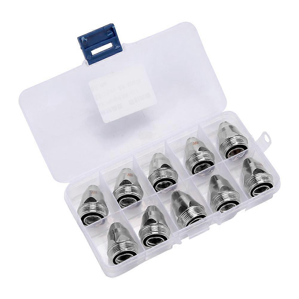 P80 Plasma Cutter Torch Electrode Nozzle Combination Set 20pcs (1.5mm Thickened Nozzle)