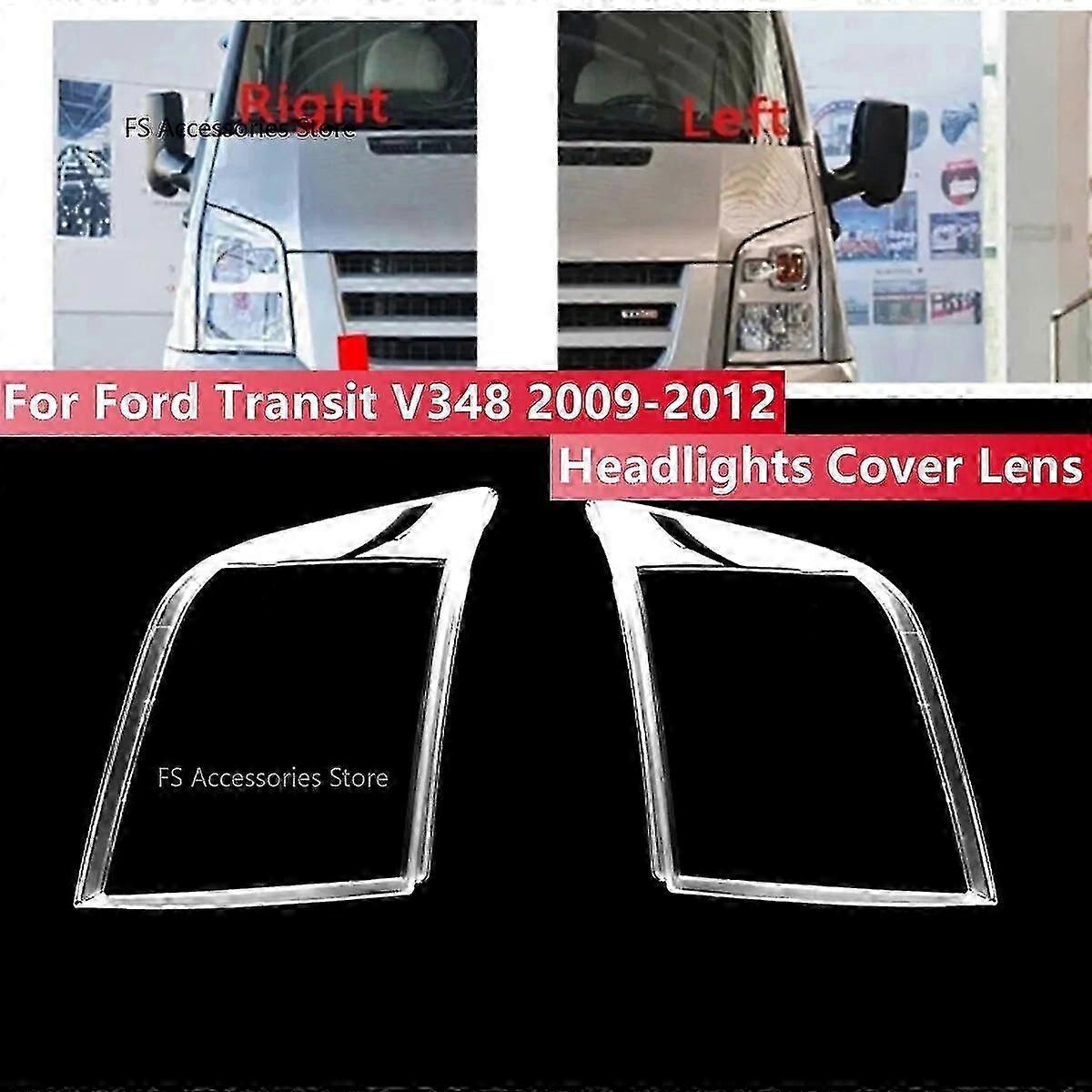 Scheinwerferabdeckung für Ford Transit V348 2009 2010 2011 2012 Frontscheinwerferabdeckung Linse Transparente Scheinwerfer Lampenschirm Lampenschale