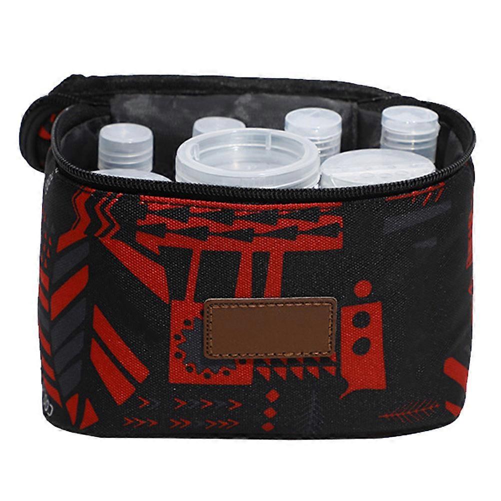 Spice Jar Storage Bag Set With Assorted Color For Campers 1 Set Convenient Pepper Storage 9 Spice Jars Plastic Material