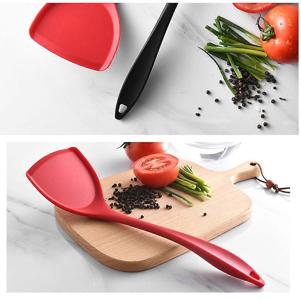 Heat Resistant Silicone Spatula Turner – Lightweight, Non Scratch Kitchen Utensil for Nonstick Cookware – Ideal for Stirring and Serving