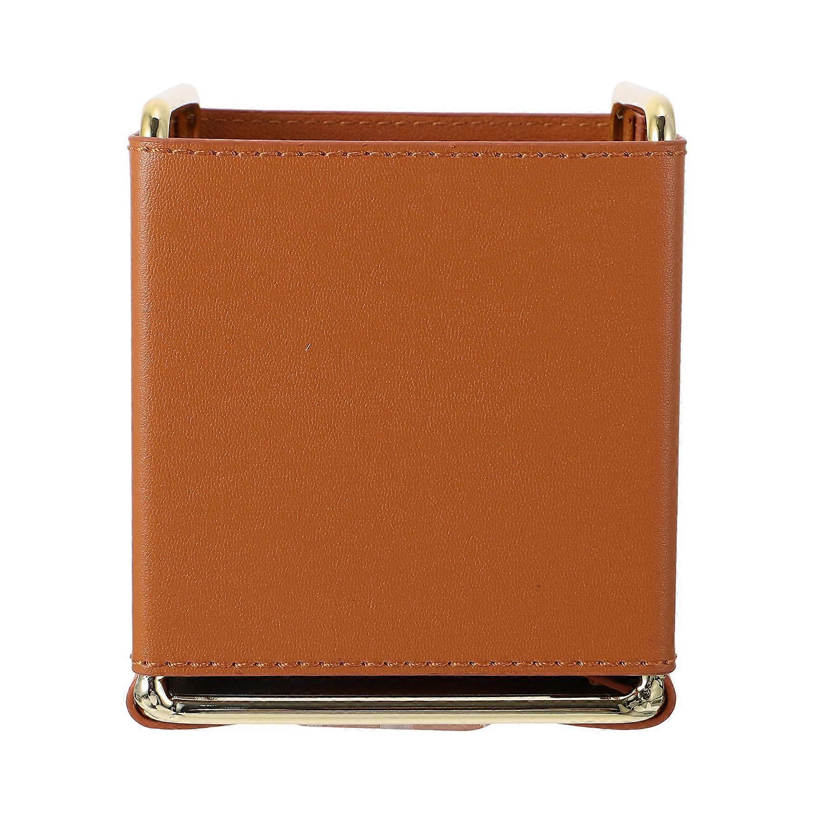 Multi-Functional Desk Storage Box For Sundries Storage In Brown 1Pack