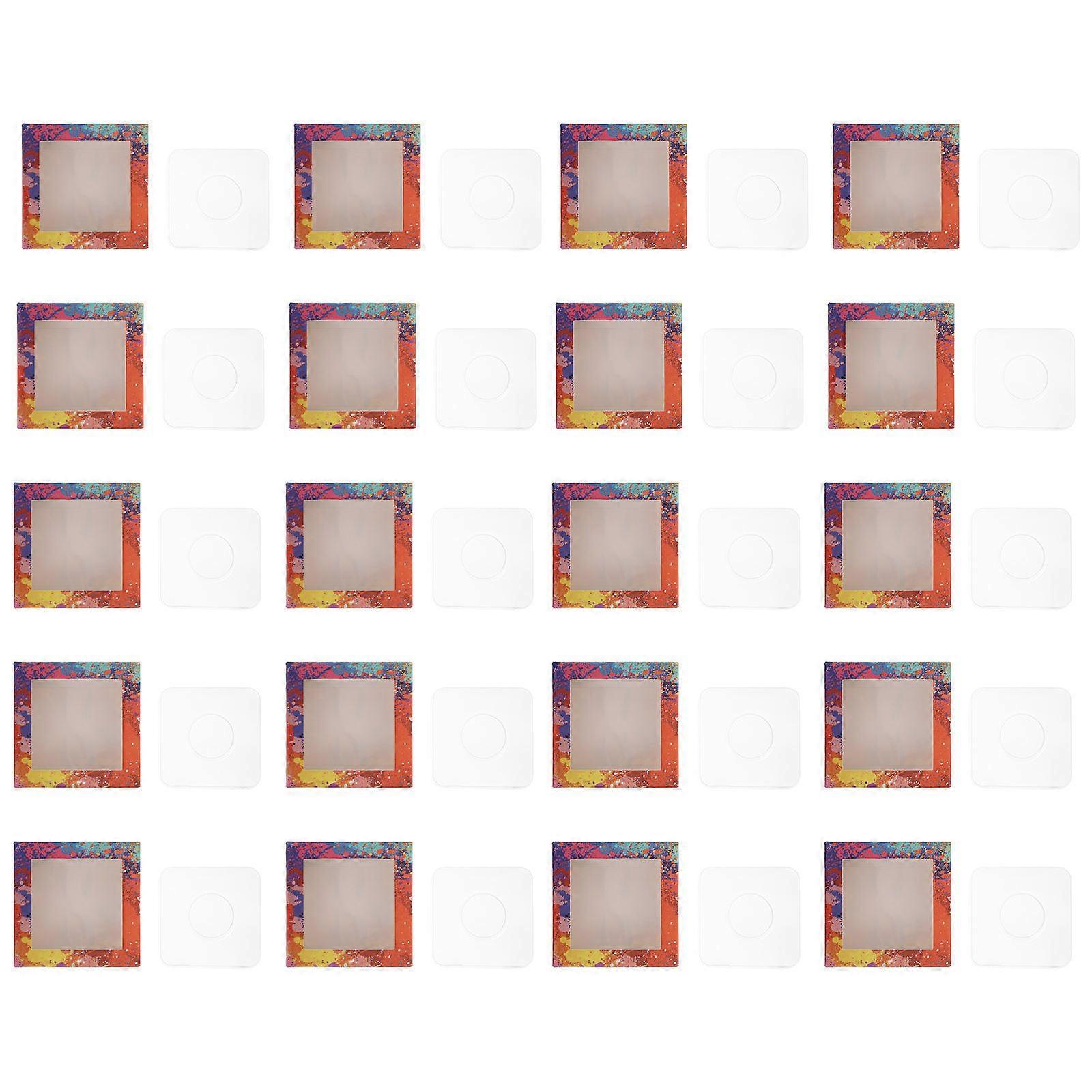 Detail 20 Sets Paper Lash Box With Square Design Suitable For Beauty Salon Use 7.3x7.3cm