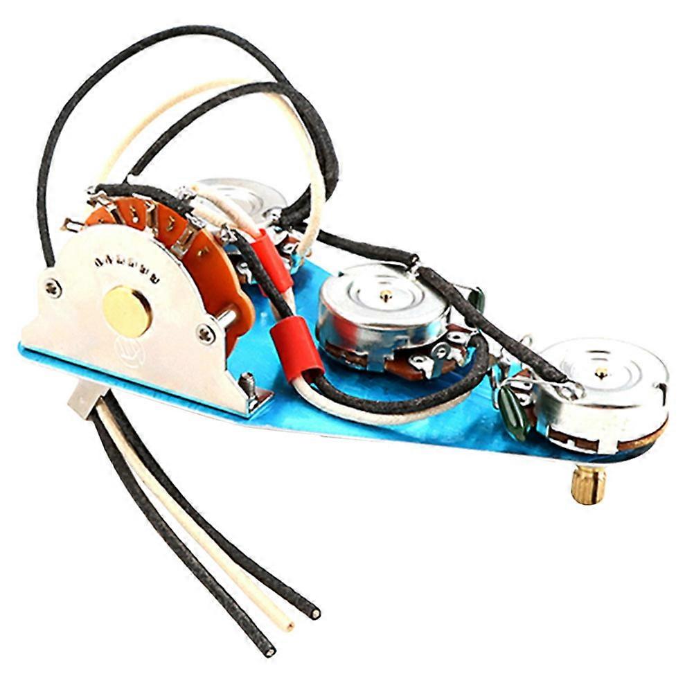 Electric Guitar Control Plate Pre-wired Wiring Harness With Easy Installation Features Designed For Guitar Enthusiasts 1 Set