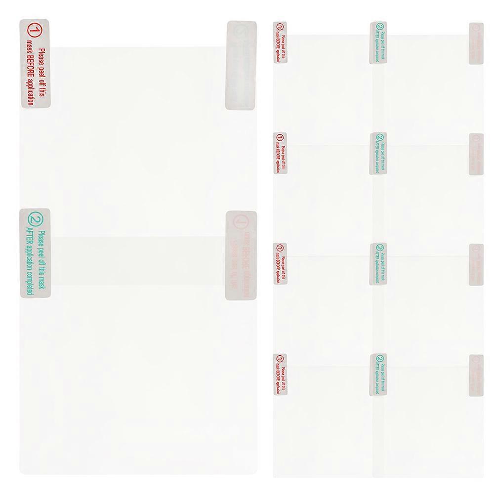 Adhesive Car Sticker 10Pcs Transparent Rectangular For Vehicle Use Interior Accessory Convenient