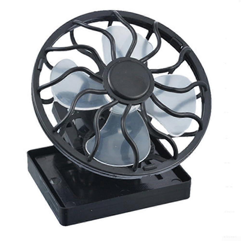 Solar Powered Fan for Hats, Portable Cooling Device for Hiking, Camping, Fishing, Adjustable Black One Size