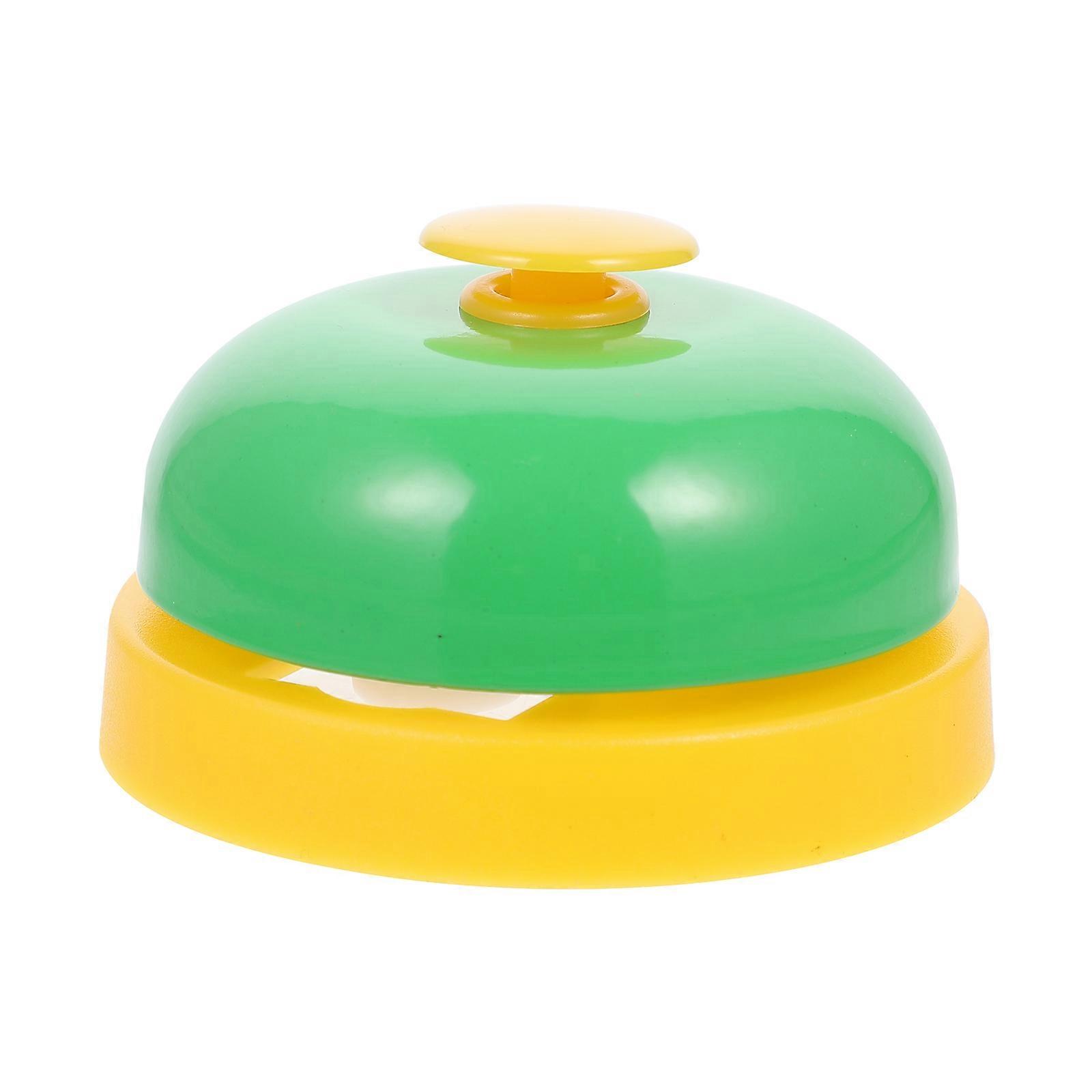 Customer Bell Potty Training Bell for Bedridden People Office Use with Square Base Shape in Green Plastic 1Pack