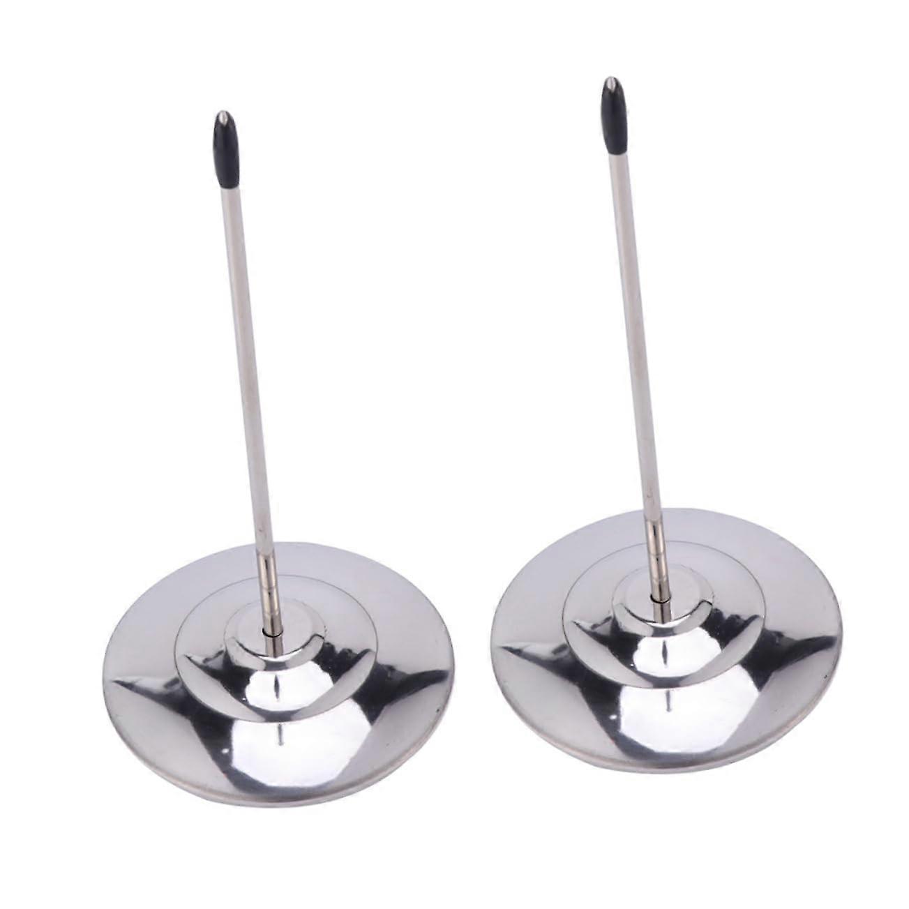 2 x Paper Holder with Spike Memo Holder for Notes, Bills and Receipts for Office and Service Areas, Polished Surface, Stable