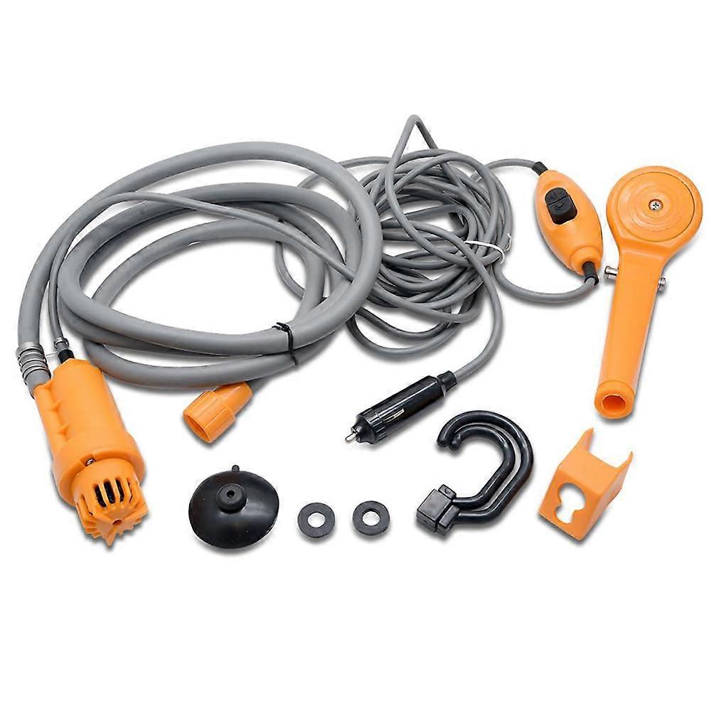 12V Car Cigarette Lighter Portable Shower, Camping Outdoor Shower Set