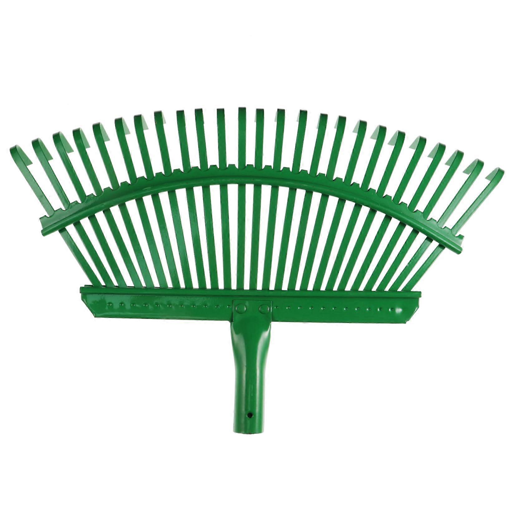 Garden Rake Portable Leaf Rake for Shrubs, Robust Steel Leaf Rake, Lightweight and Ergonomic Handle