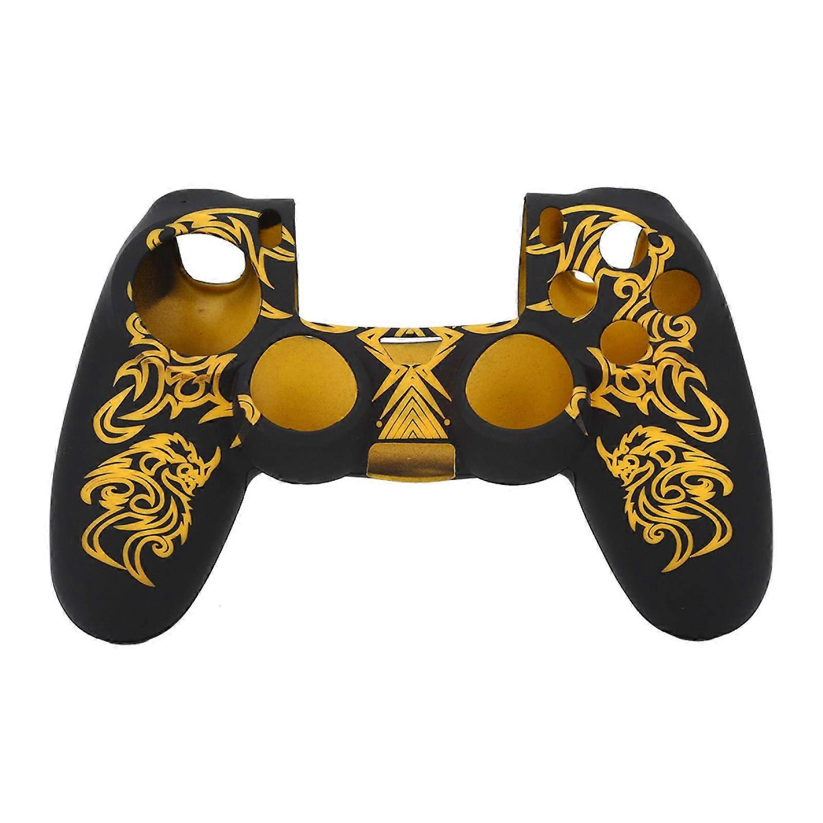 Silicone Case, Soft Skin, Holder for 4 Controllers (Yellow)