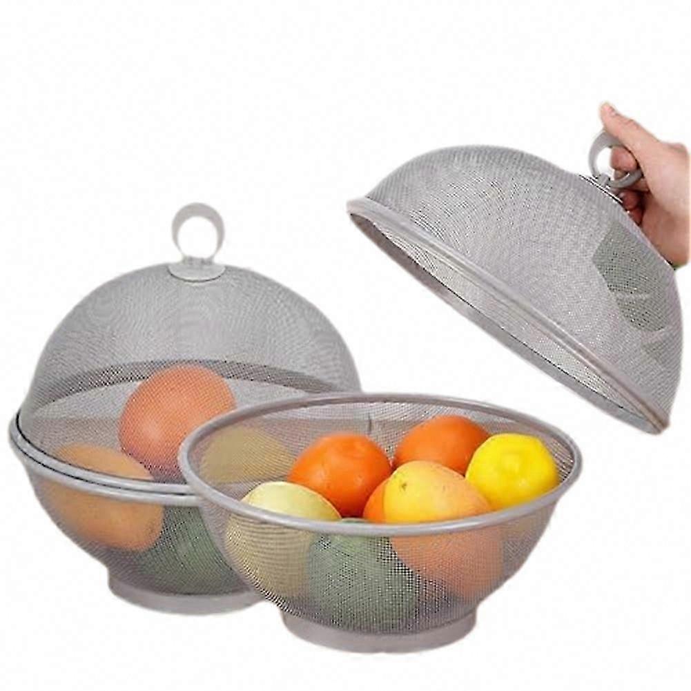 Fruit Basket with Cover to Prevent Insects and Flies, Fruit Tray with Lid to Keep Fruit Fresh