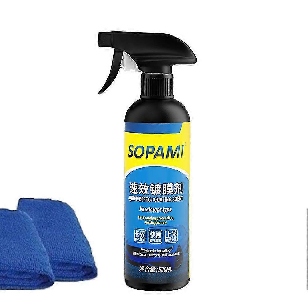 Sopami Car Coating Spray, Quick Car Wax Polish Protection for Car and Motorcycle new y