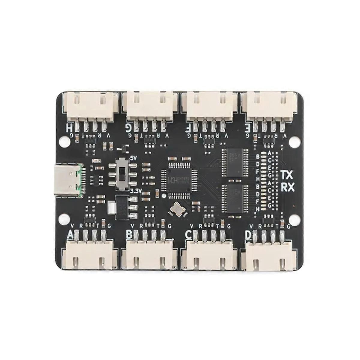 Type-C USB to 8-Channel TTL Serial Module CH348Q Chip 3.3/5V 6Mbps High-Speed Data Transfer