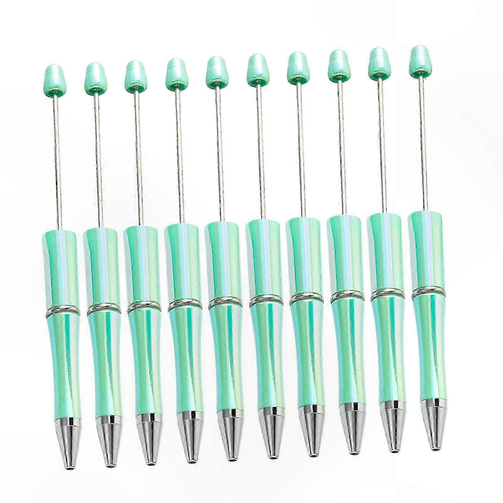 Violet Beadable Rollerball Pens for Creative Office and School Use, Set of 10