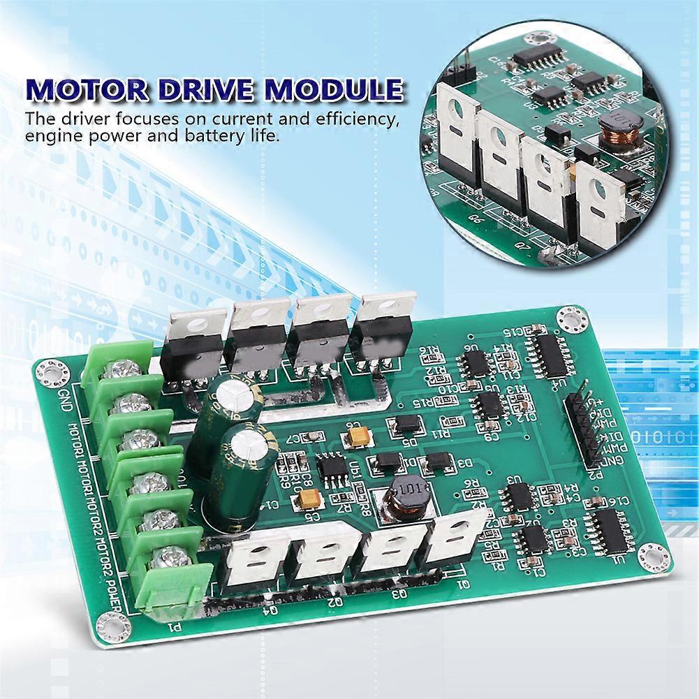 Industrial 15A Dual Channel DC Motor Drive Module With Brake Function Electronic Component