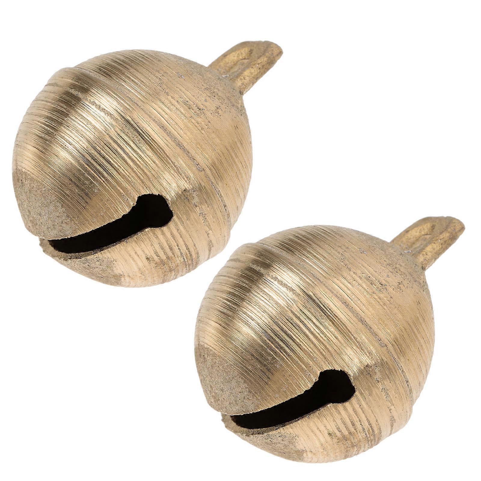Brass Dog Bell Pet Bell for 2Pcs Durable Pet Collar Accessory