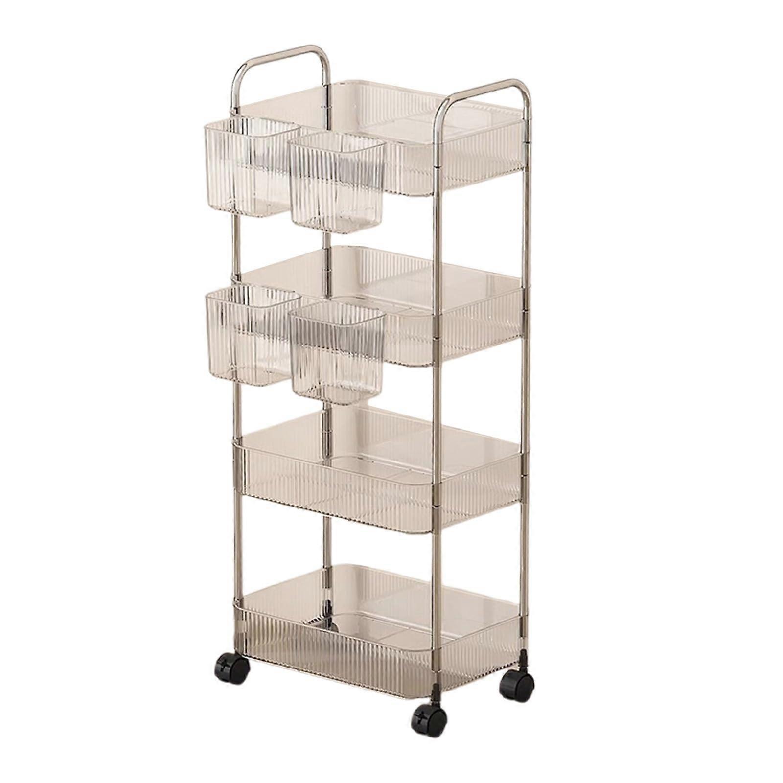 Rolling Beauty Organizers For Vanity Countertop Dorm Decors 4tier L