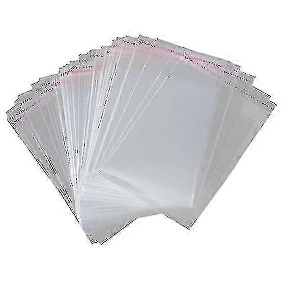 Pacote com 100 Sacos Plásticos Reseláveis A3 Transparentes 45x32cm com Selo Adesivo para Documentos & Fotos
