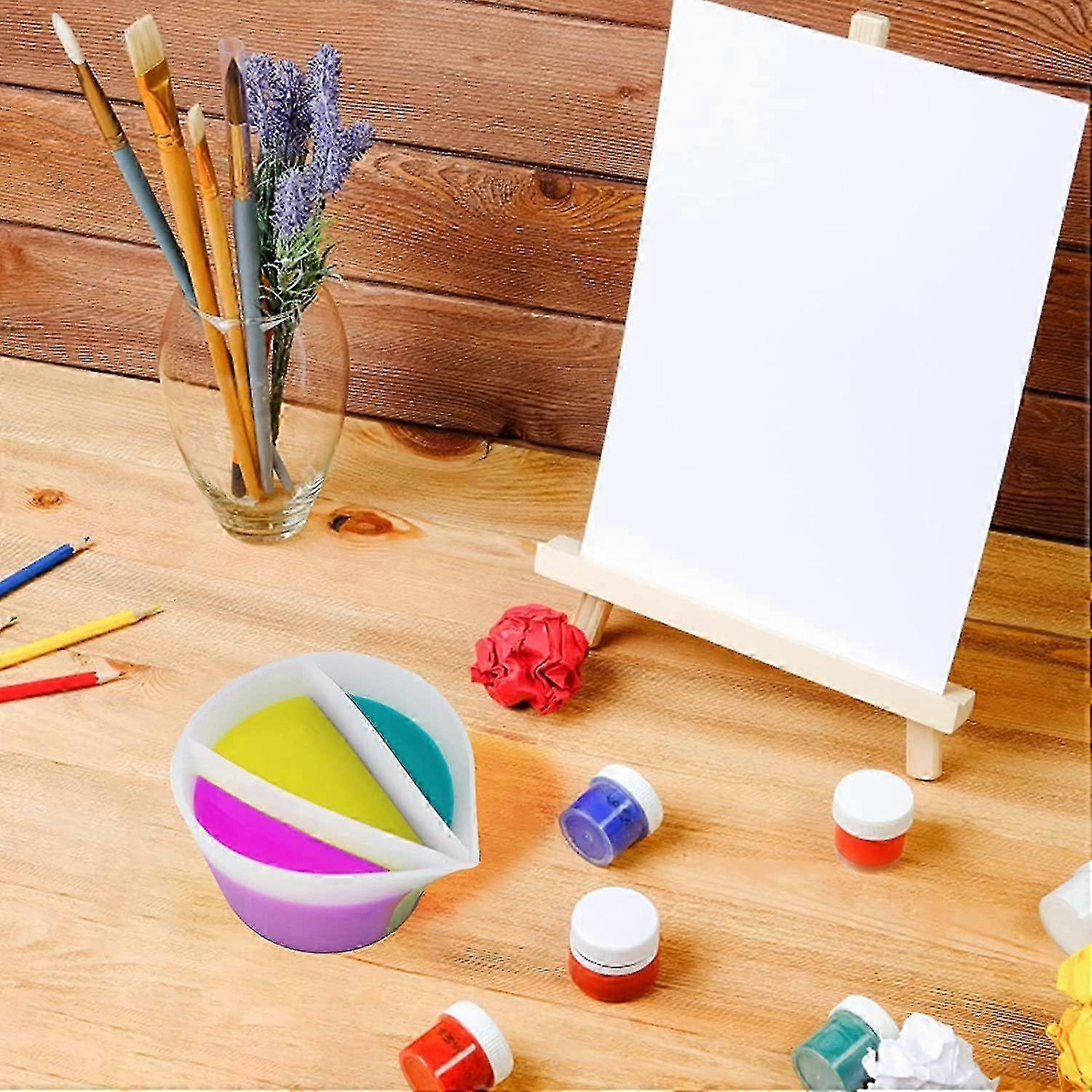 Split Cup For Paint Pouring Fluid Art Painting Diy Silicone Split Cups