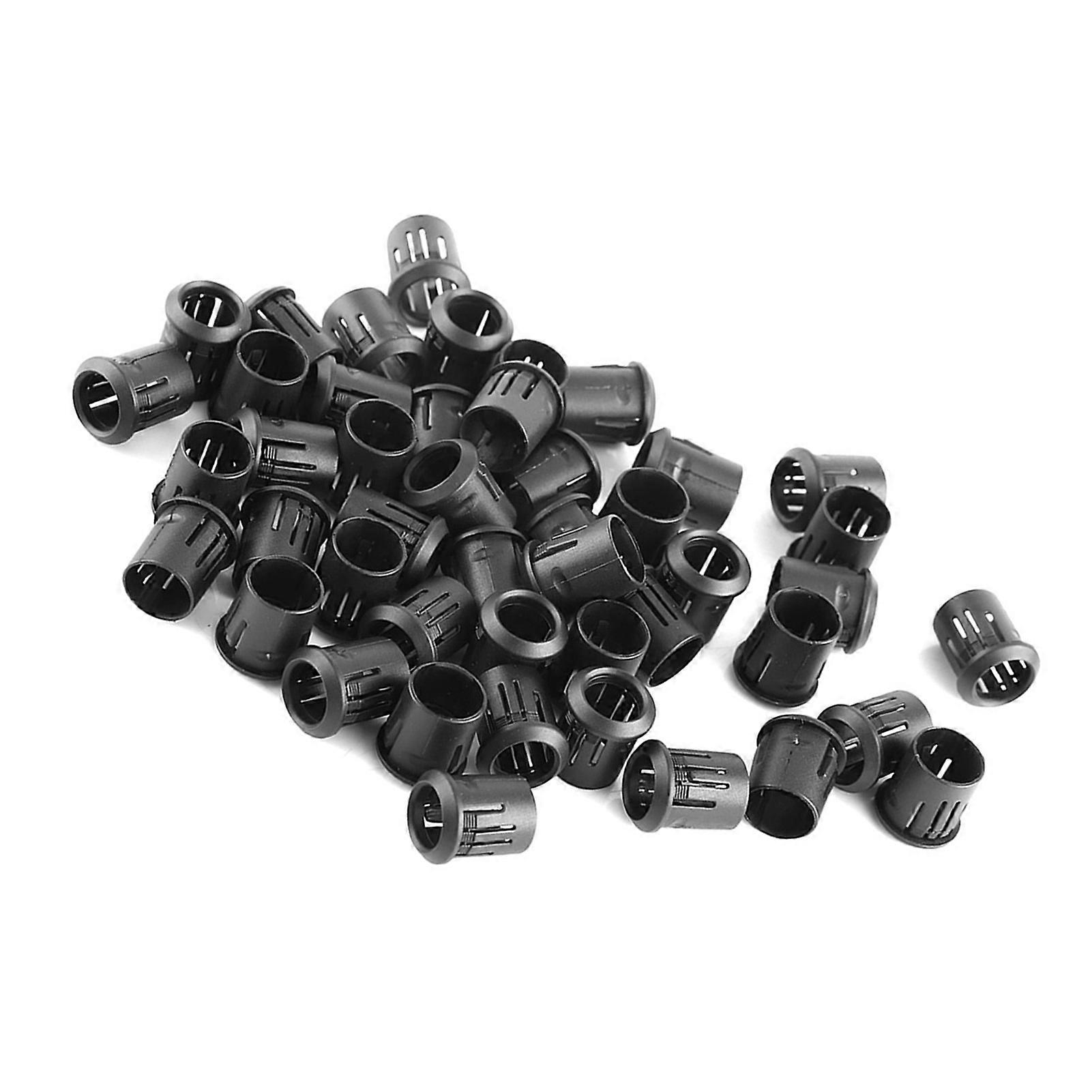 50Pcs 10mm Black Nylon LED Lamp Socket Diode Holder Clip