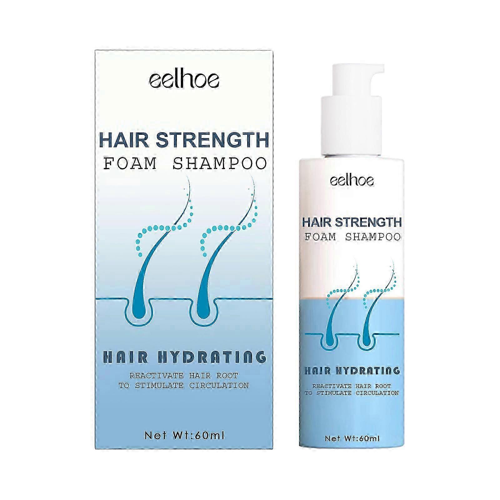 EELHOE Dense Hair foam Shampoo Cleansing Scalp Moisturizing Dense Hair Firming Fluffy Soft Shampoo