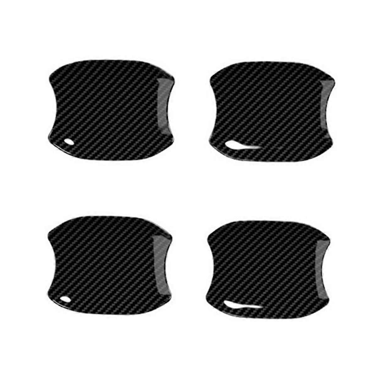 6 2024 2025車の外装ドアボウルカバーキャップトリムアクセサリーABSカーボンファイバー