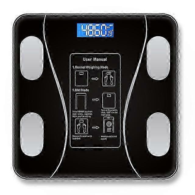 Bluetooth Smart Body Scale with BMI Analyzer, LED Digital Weight & Body Composition Scale