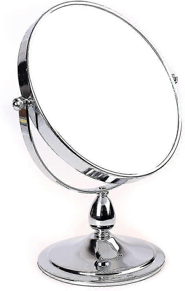 Standing Cosmetic Mirror 7x Magnification,  20 Cm Makeup Mirror, 360 Rotatable, Shaving