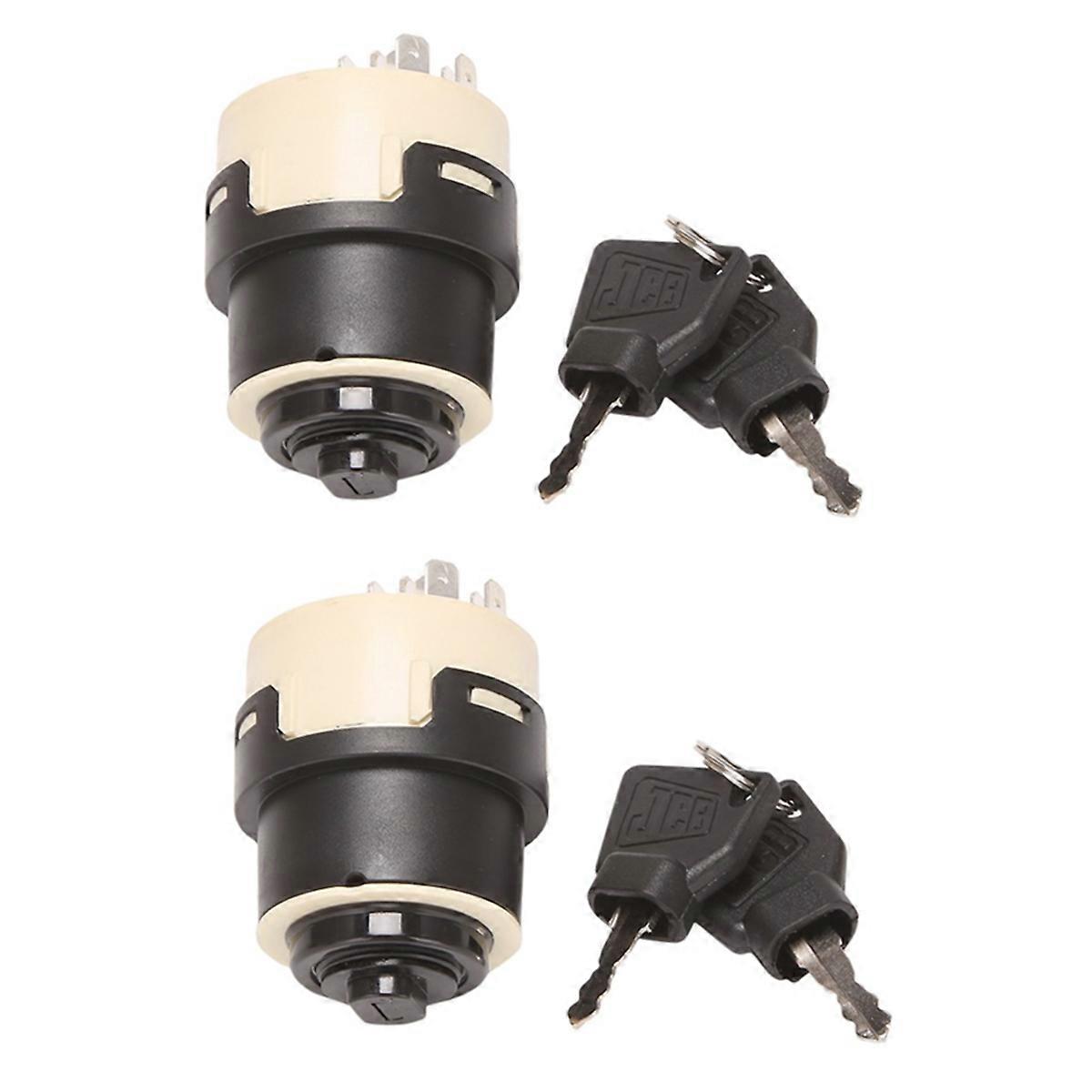 2Set Excavator Parts for Backhoe Loader 3cx 4cx Ignition Switch 701/80184 701 80184 701-80184 for 
