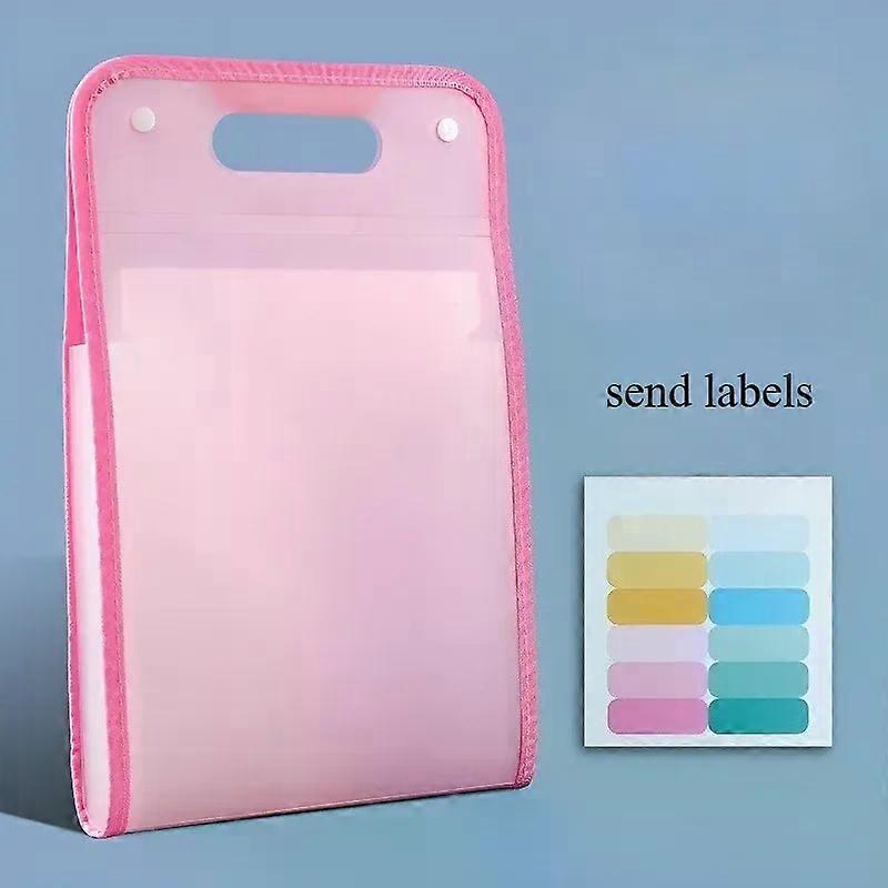 Vertical 13-Pocket Expanding File Organizer - Durable PP Portfolio for A4 Documents Multi-Category Office Folder