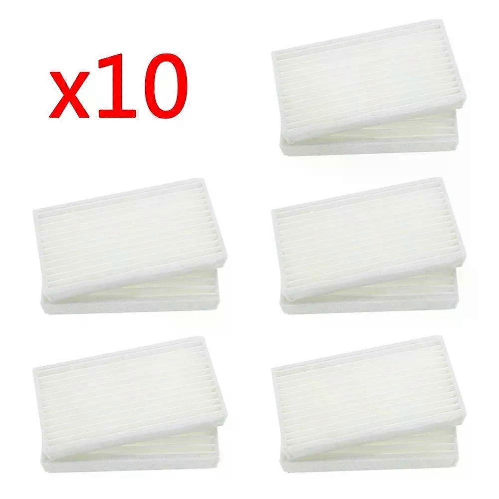 6Pcs Side Brush+4Pcs Filter Hepa for Ariete Briciola 2711 2712 2713 2717 ROBOT HOFER Cleaner Parts Accessories