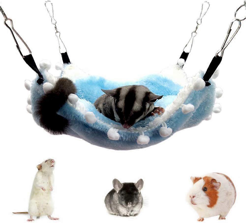 Single Pet Rodent Hammock Hanging Bed Hamster Sleeping Bed Thick Warm Sugar