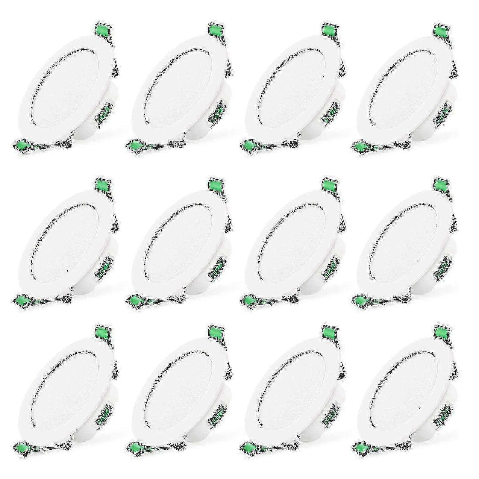 Ceiling spot lights 7W white LED recessed downlight 12pcs