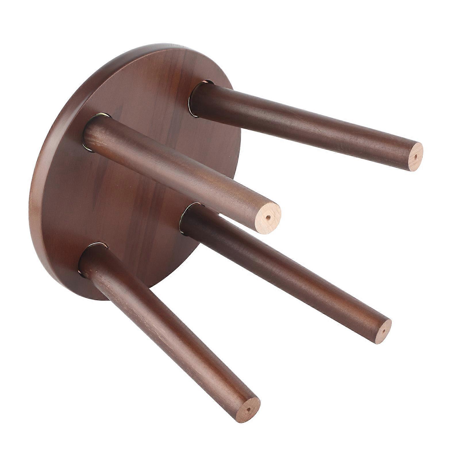 Multi Purpose Pine Wood Child Stool 26x26cm NutBrown 60kg Load