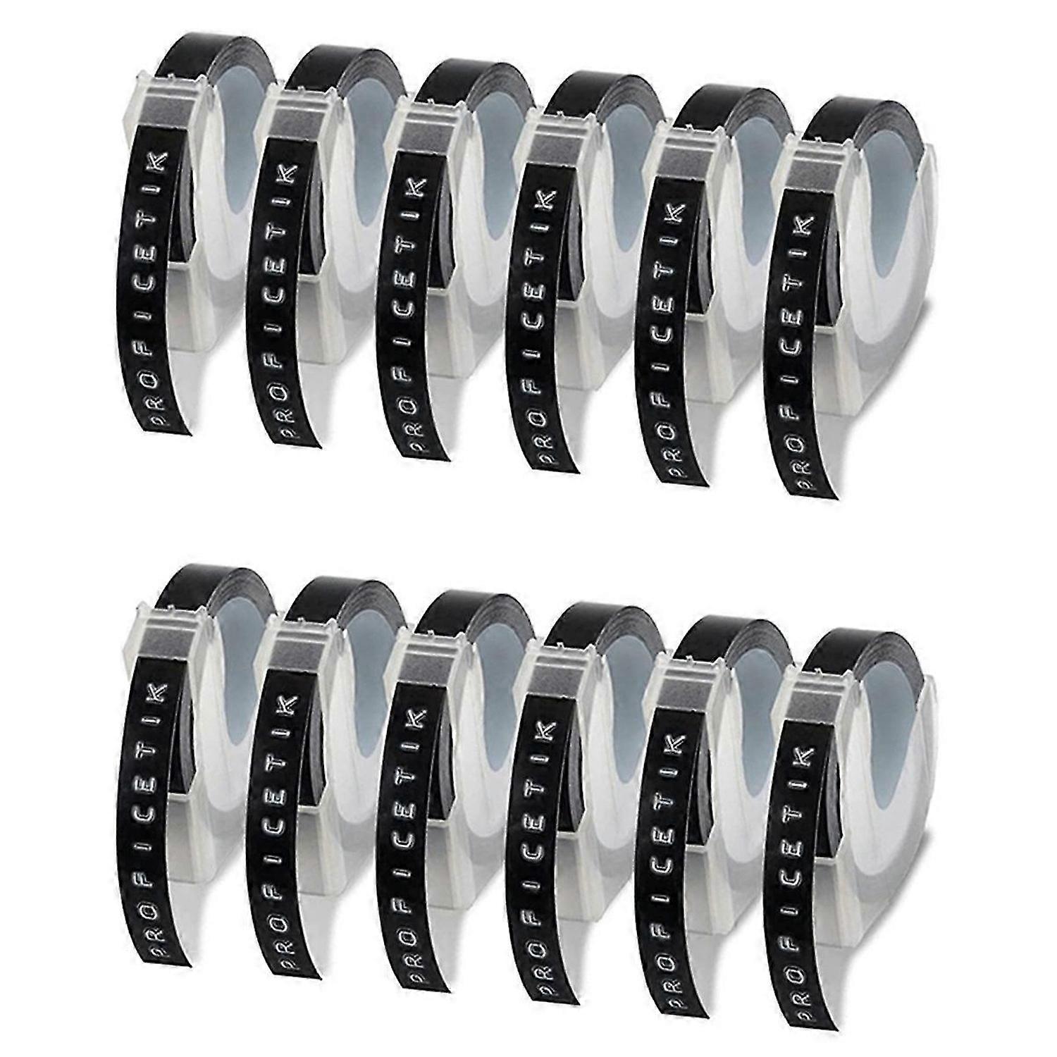6 Pcs Label Tape Compatible with Embossing Label Tape