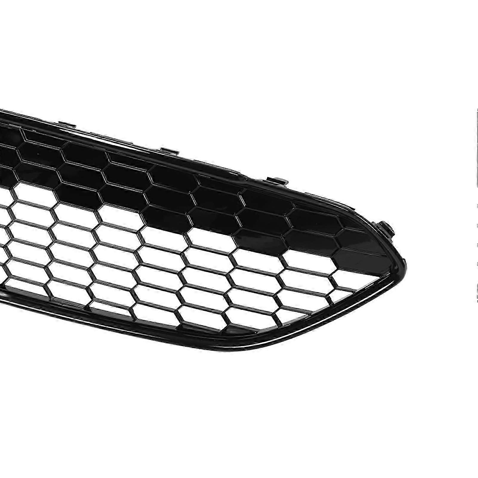 Front Bumper Lower Grill Cover 1801358 Glossy Black Replacement for Ford Fiesta 20132017