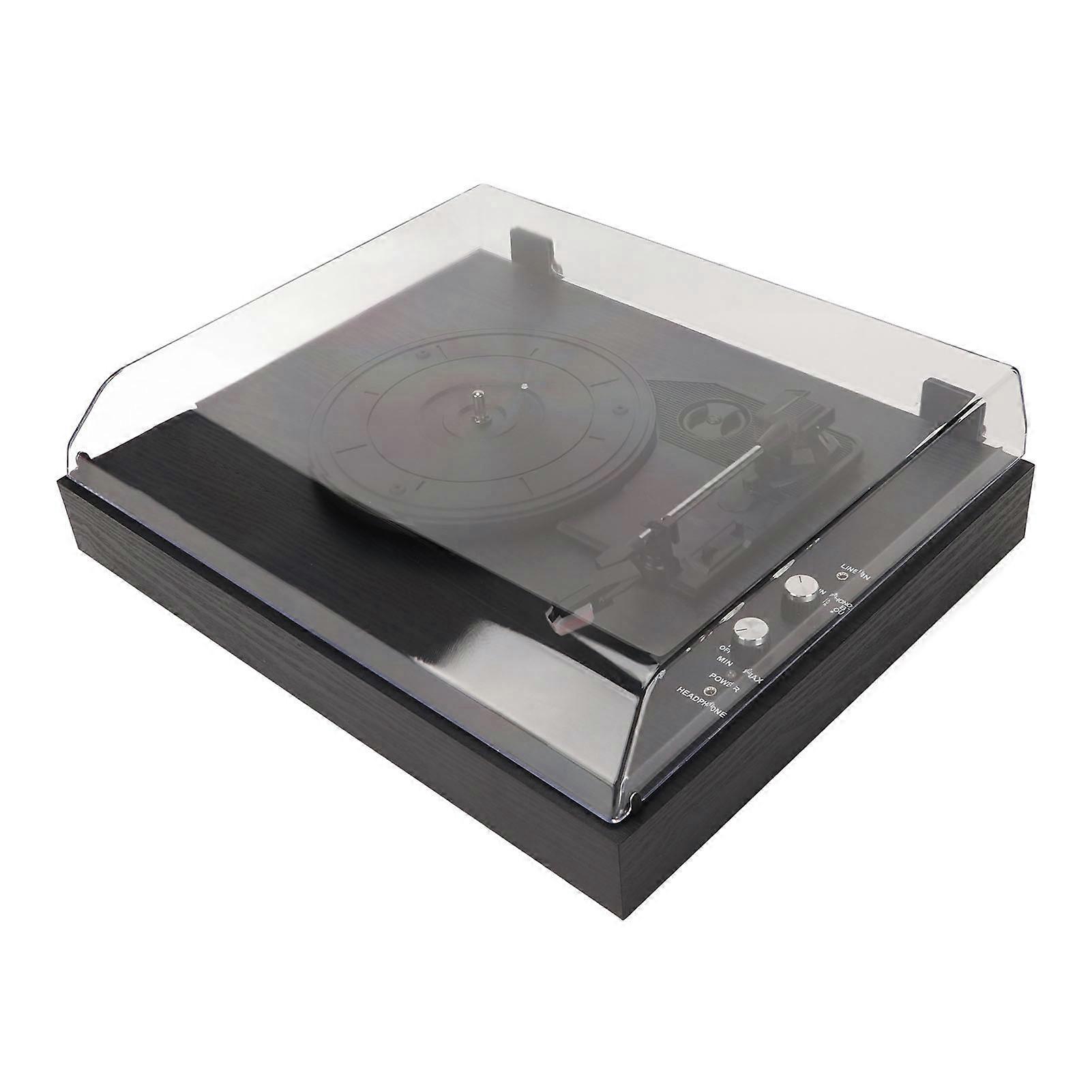 Vinyl Record Player 3 Speeds Bluetooth Stereo Speaker Black AU Plug