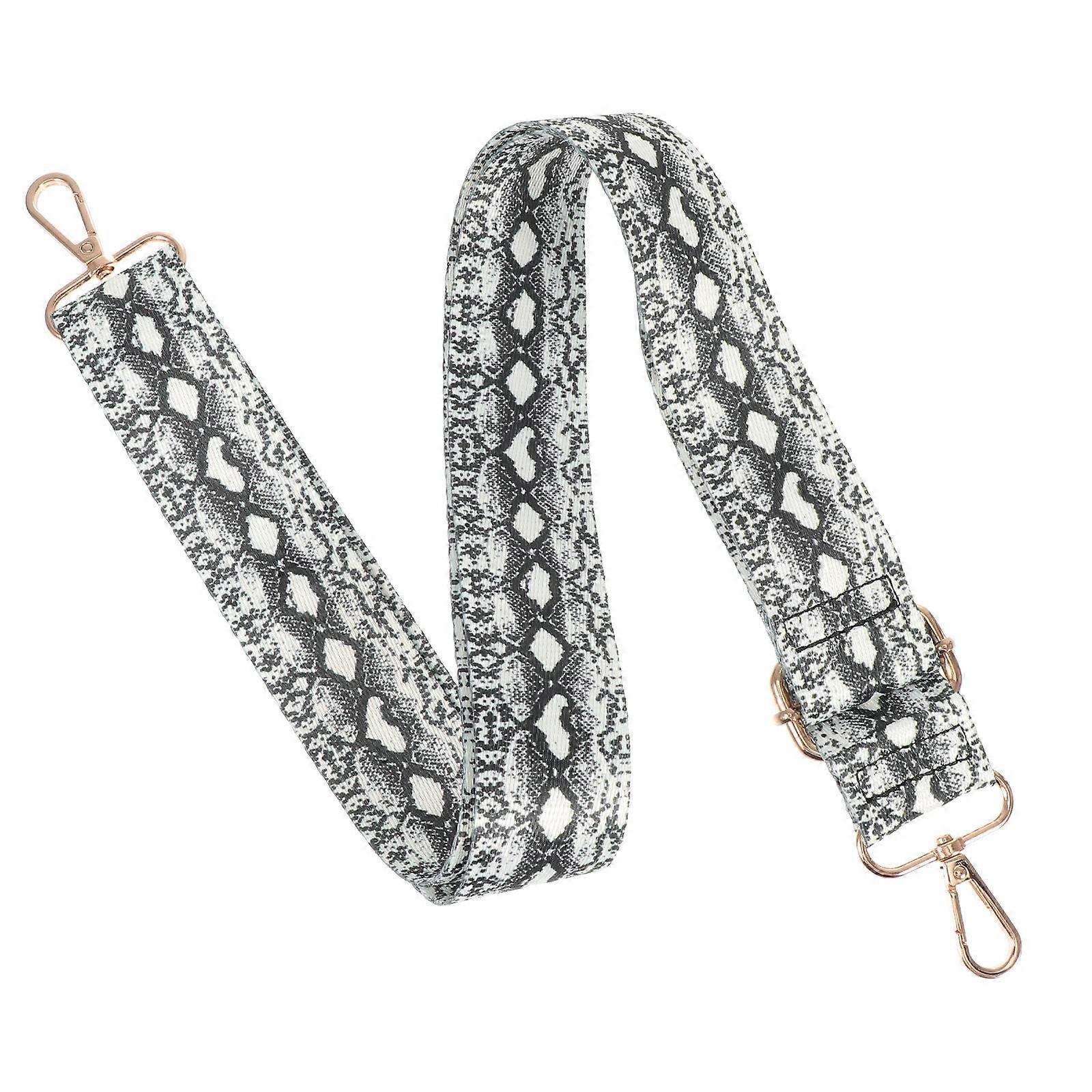 Grey Ethnic Style Bag Strap Replacement for Shoulder Bags 1Pcs Cotton