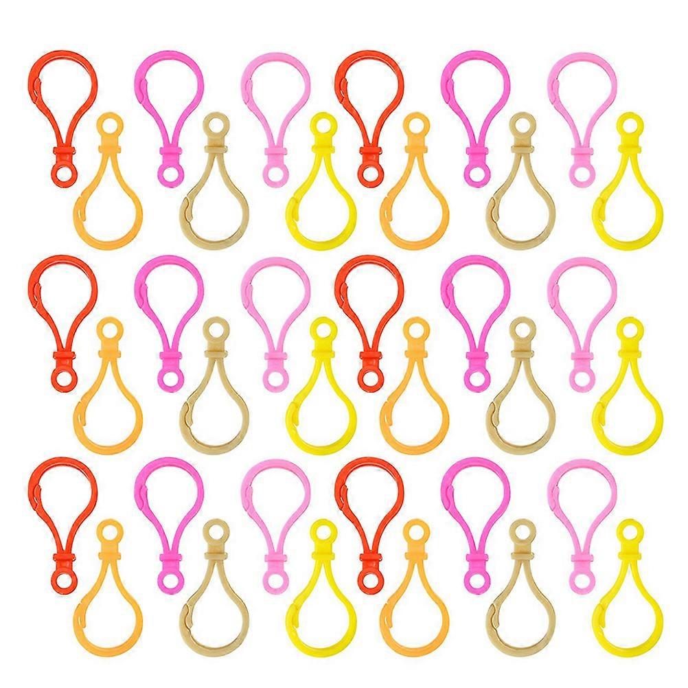 Plastic Key Chain Clips Lobster Clasp for DIY Crafts 400Pcs Assorted Color