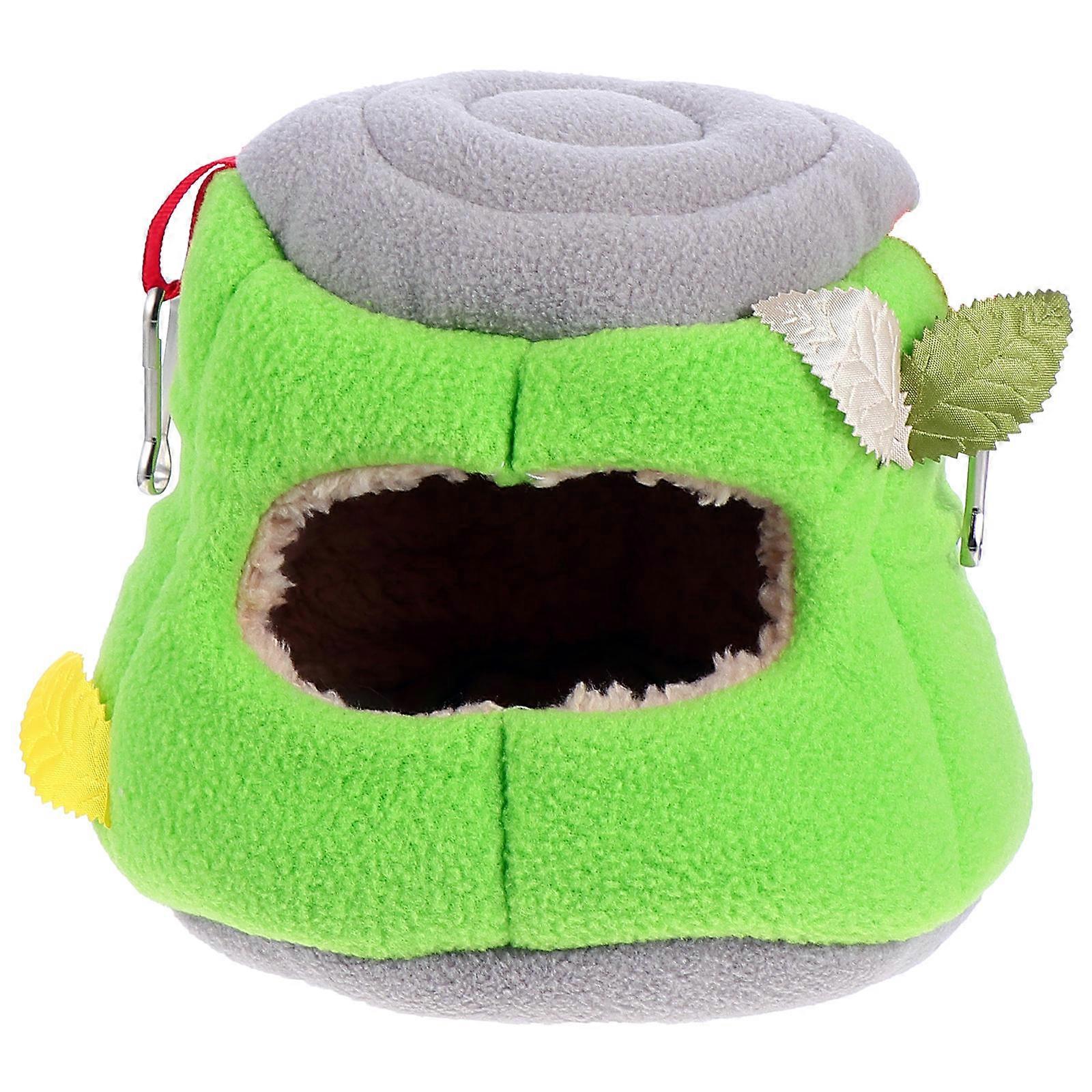 Pet Plush Bed for Small Pets 2Pcs Warm Bedding Hideout