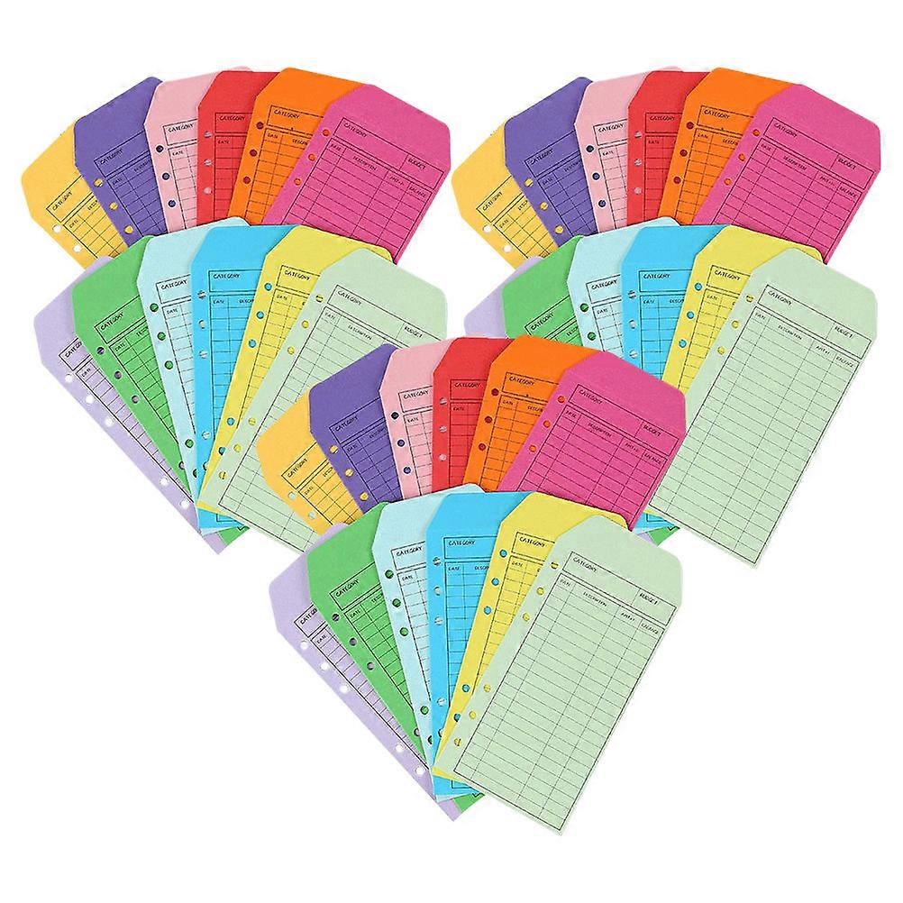 Colorful Envelopes for Cashier Deposit with 36Pcs Assorted Color