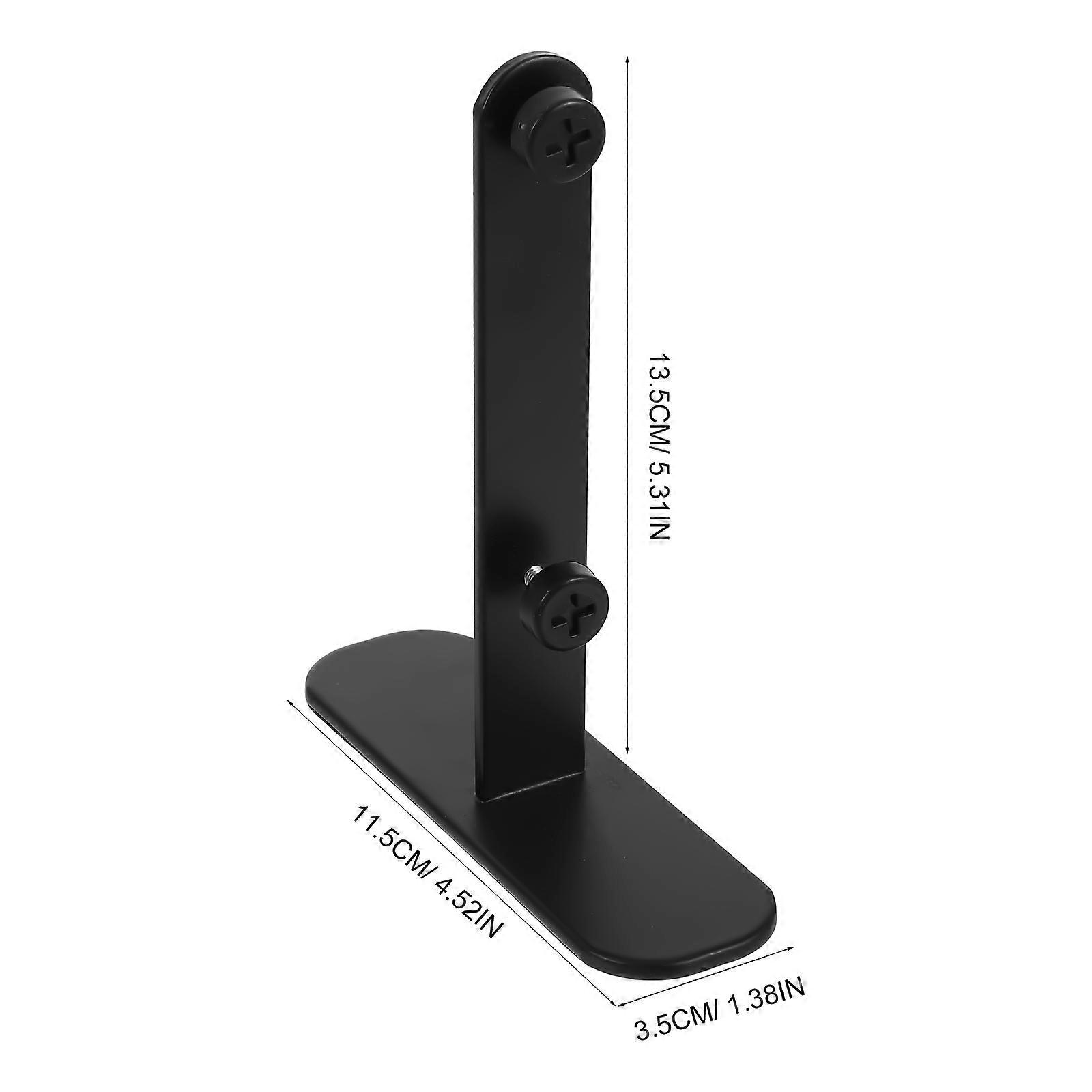 Black Desktop Support Pegboard Desk Fixing Bracket for Organizing 2Pcs