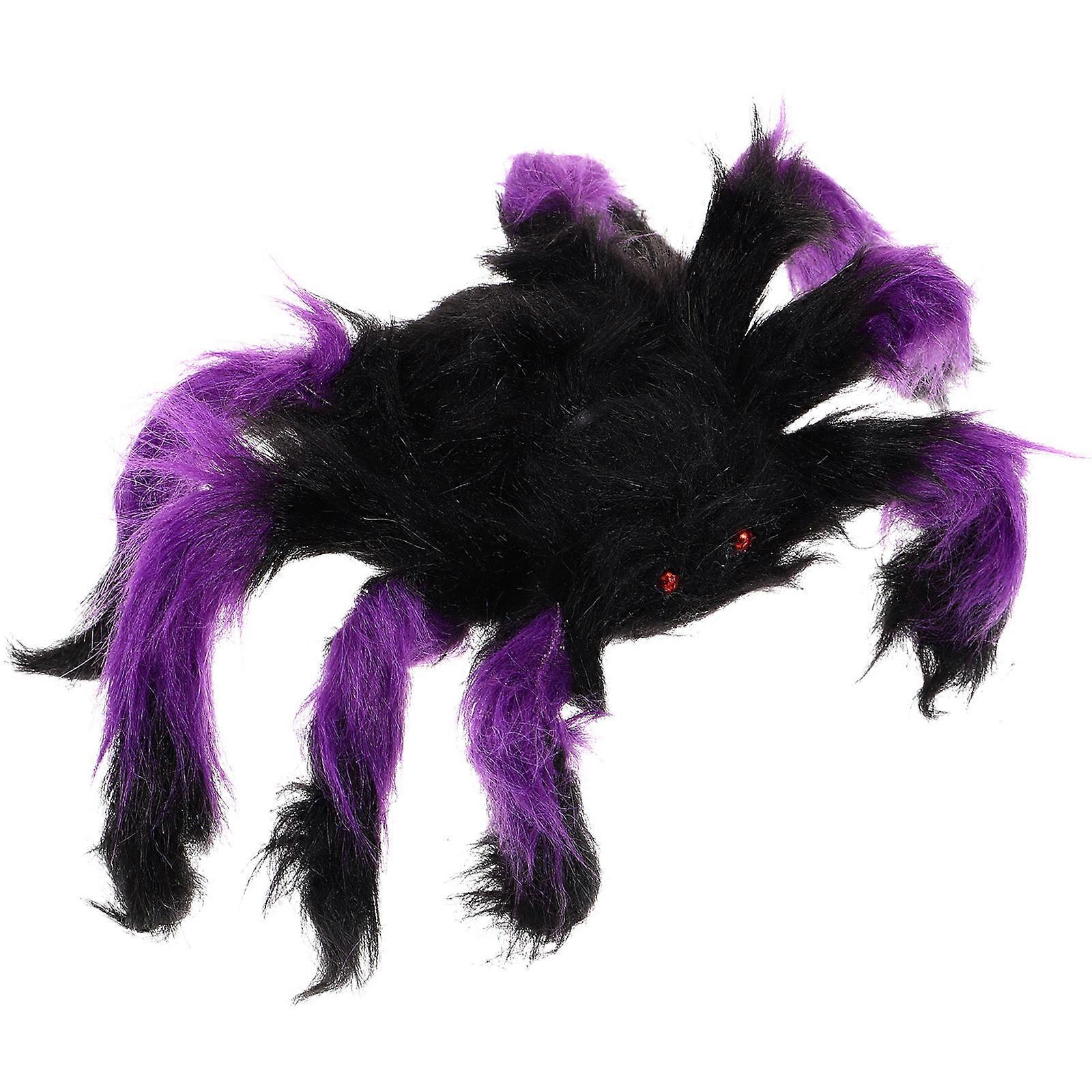 Halloween Spider Prop for Party Layout 5Pcs Realistic Hairy Spider Decorations