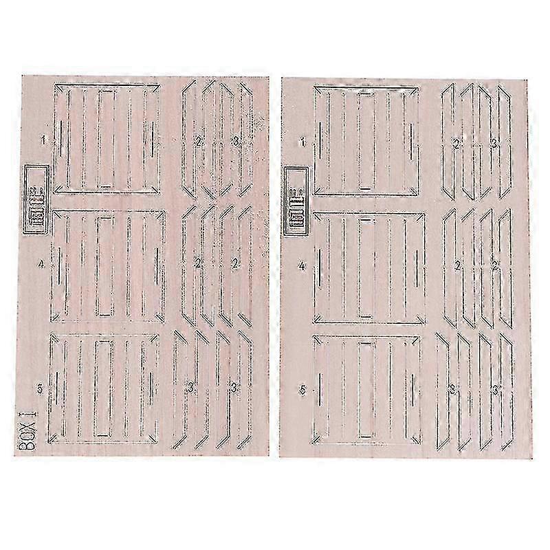 Scale 1:35 Miniature Wooden Box/Tray Bracket Assembly Model Handmake Diy Sand Table Scene Layout Materials Diorama Kit 1Pcs