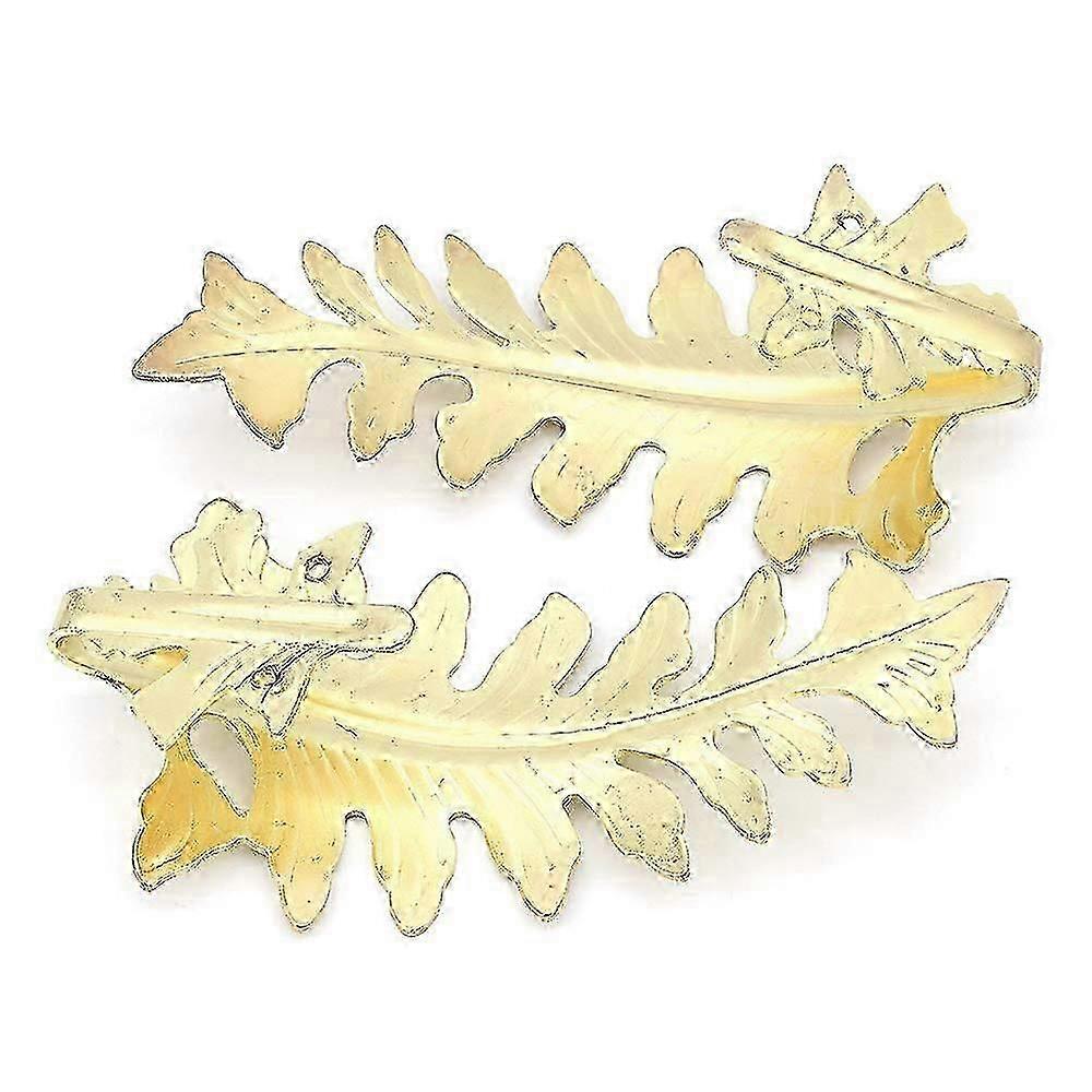 Vintage Leaf Curtain Tiebacks, Retro Drapery Ties, Decorative Large Curtain Holdbacks