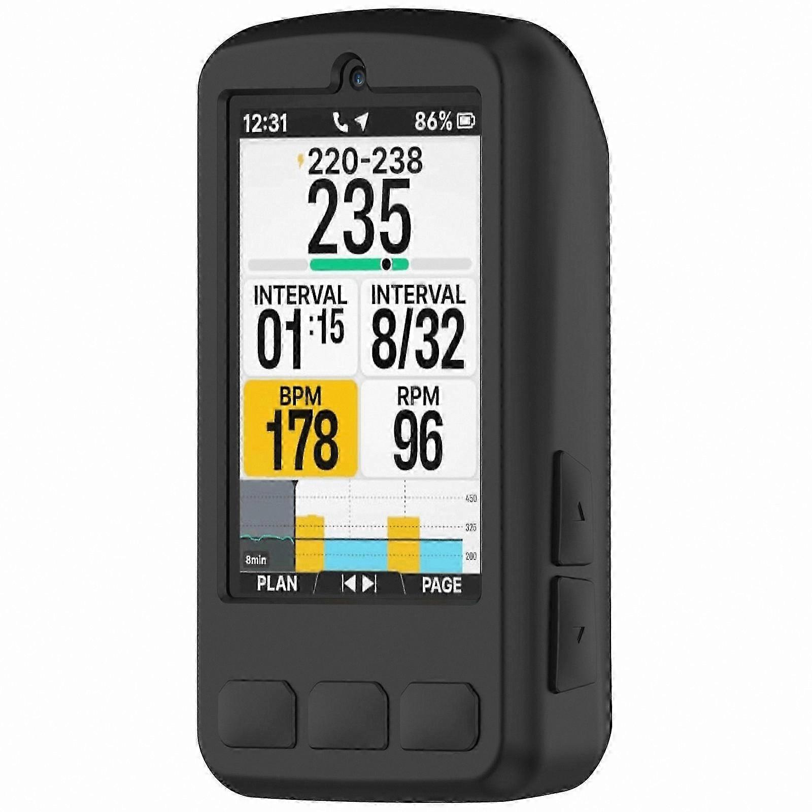 Silicone Protective Case for Wahoo ELEMNT ROAM V3 Cycling Computer Cover Black