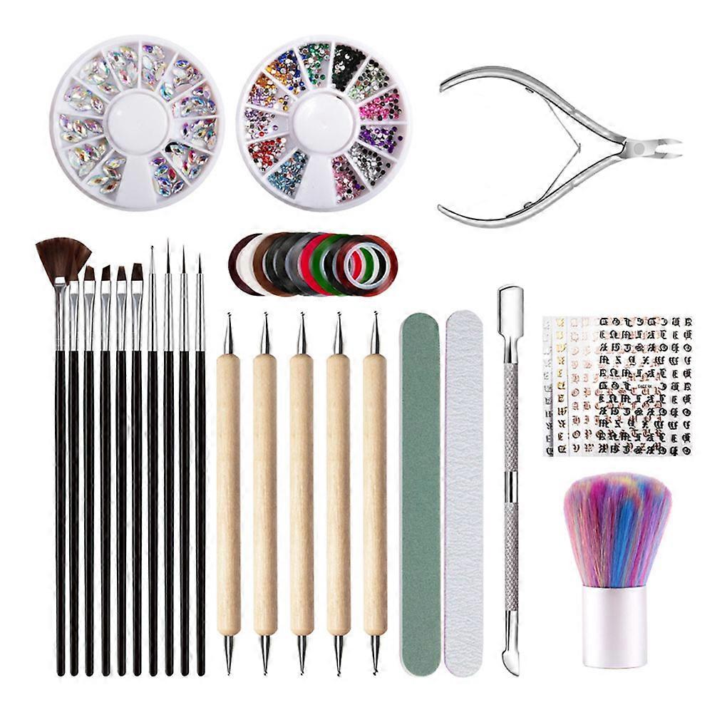 DIY Manicure Tool Set Art Kit for Beginners Portable Polishing Manicure Tool Random Color