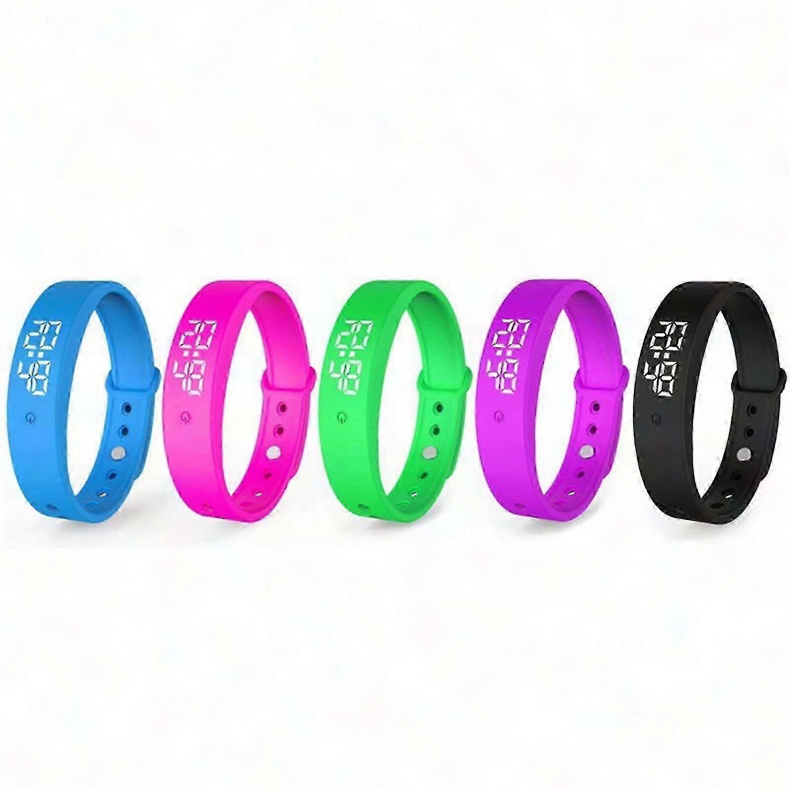 Waterproof Vibrating Alarm Watch with Countdown Timer, Silent Vibration Reminder for Home Office Fitness