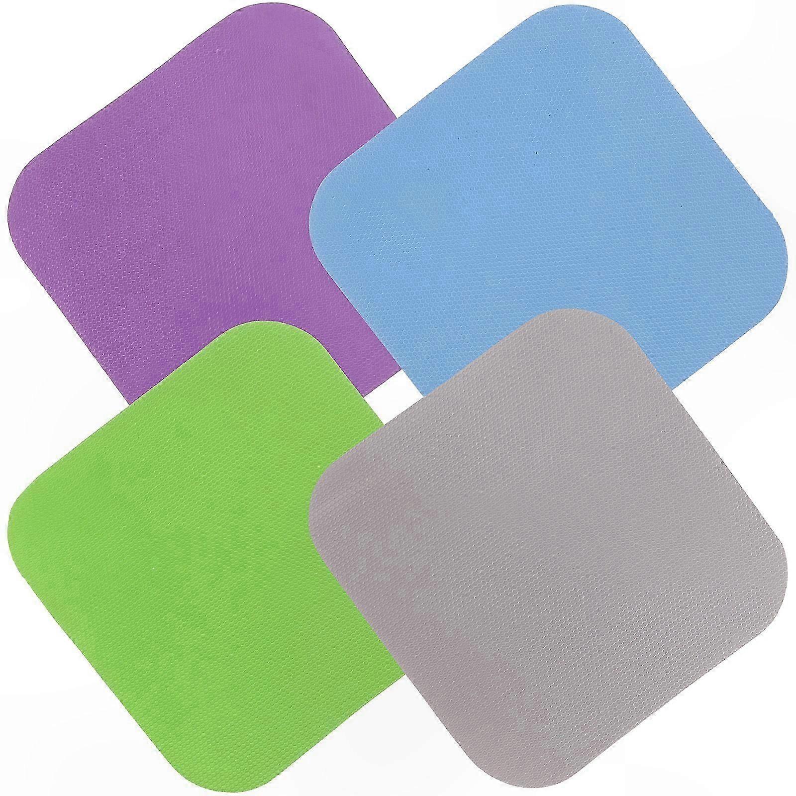 4-Pack Rubber Gripper Pads for Jars, Multipurpose Kitchen Coasters and Opener Helpers